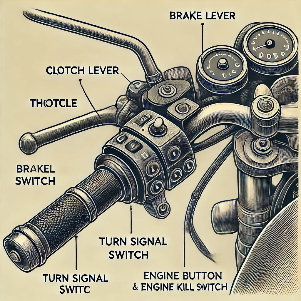 Motorcycle Controls Guide to Handlebars & Switches